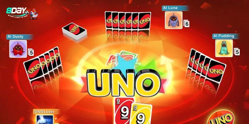Game bài Uno tại 8DAY thu hút với lối cược hấp dẫn.