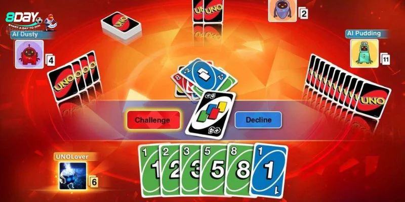 Bài Uno có luật cược rất đơn giản, dễ chơi.